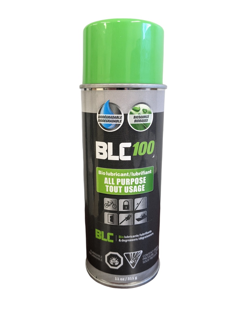 Lubrifiant pénétrant biodégradable BLC-100 tout-usage, Aérosol 311g (12un/bte)