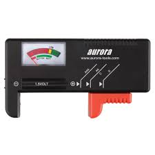 Analogue battery tester AAA, AA, C, D, 9V