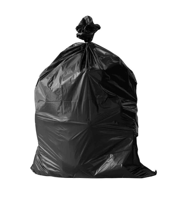 Industrial garbage bags, 35&quot; x 50&quot;, 1mil, Extra Strong, Black (100un/bx)