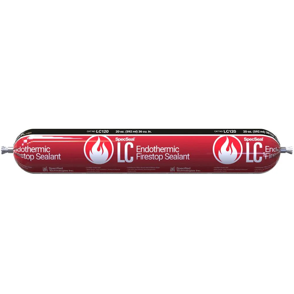 Firestop sealant Endothermic SpecSeal LC, Latex, Sausage 20oz, Red (12un/bx-65bx/skd)