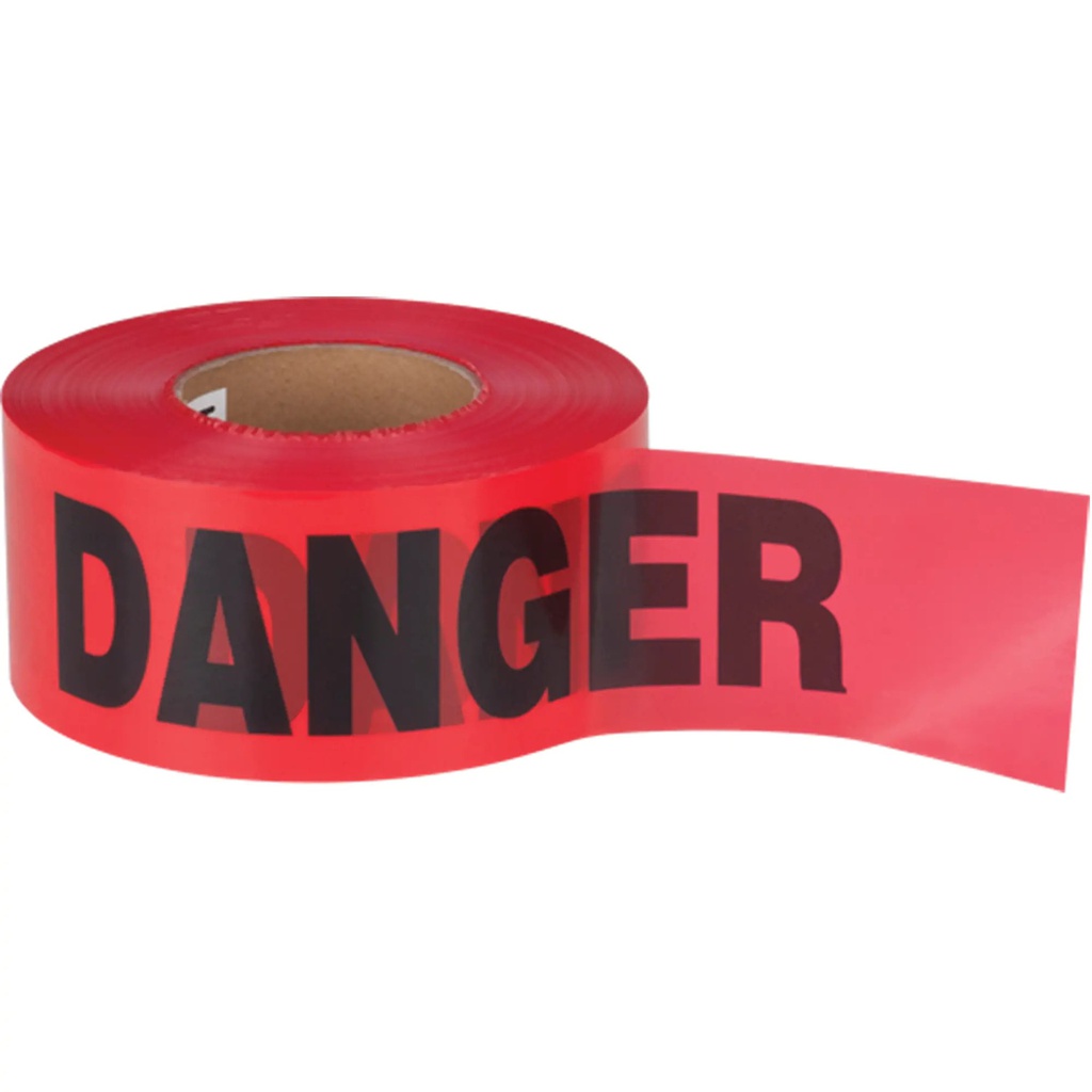 Ruban pour barricade &quot;DANGER&quot;, 3&quot; x 3mil x 1000' (6un/bte)