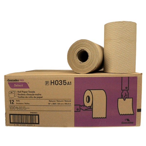 Hand towel roll, Cascade PRO Select, 7.8'' x 425', Brown (12rlx/bx)