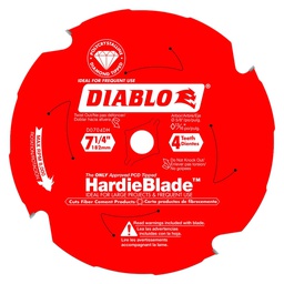 [FREDICBCSB7144TH] Cement board circular saw blade, Diablo, 7-1/4'', 4 teeth (5un/bx)