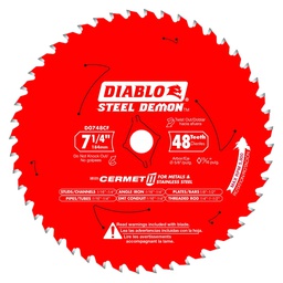 [FREDIMCSB71448TH] Lame à métal pour scie circulaire, Diablo, 7-1/4&quot;, 48 dents (5un/pqt)