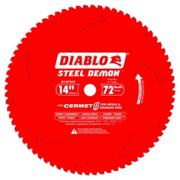 [FREDIMCSB1472TH1] Lame à métal pour scie circulaire, Diablo, 14&quot;, 72 dents, Arbre de 1&quot; (1un)