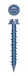 [BULCH14114B-3.5] Concrete screw, Bullseye, 1/4&quot; x 1-1/4&quot;, Hexagonal head, blue coating (3.5M/bx-48bx/skd)